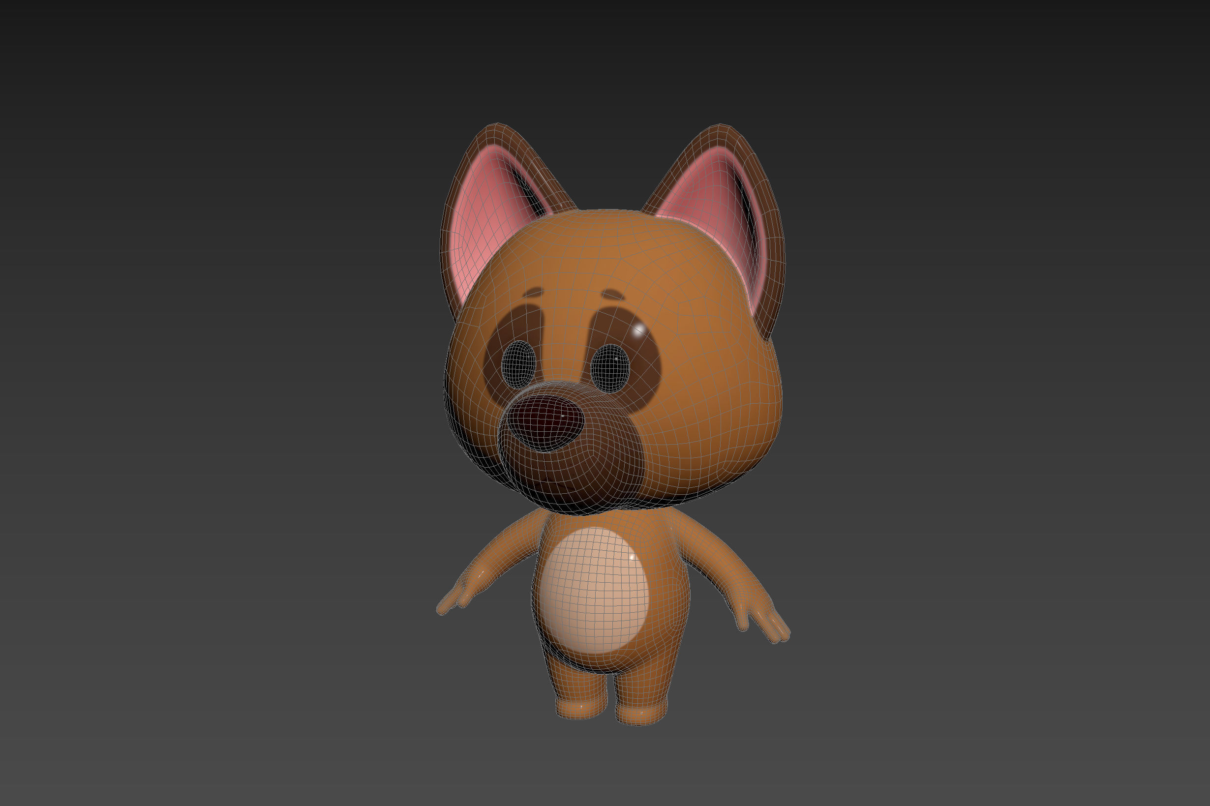 Character167 Dog 3D model_12