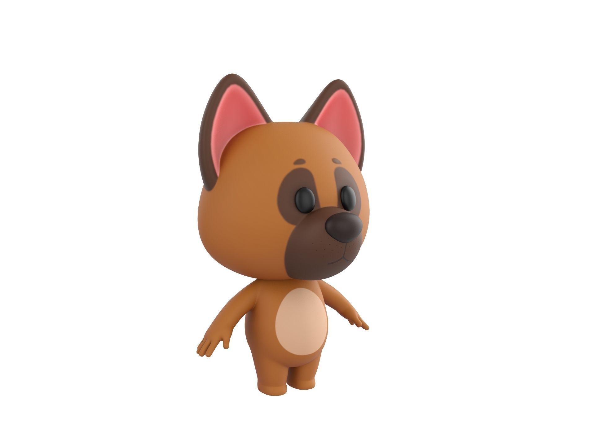 Character167 Dog 3D model_2