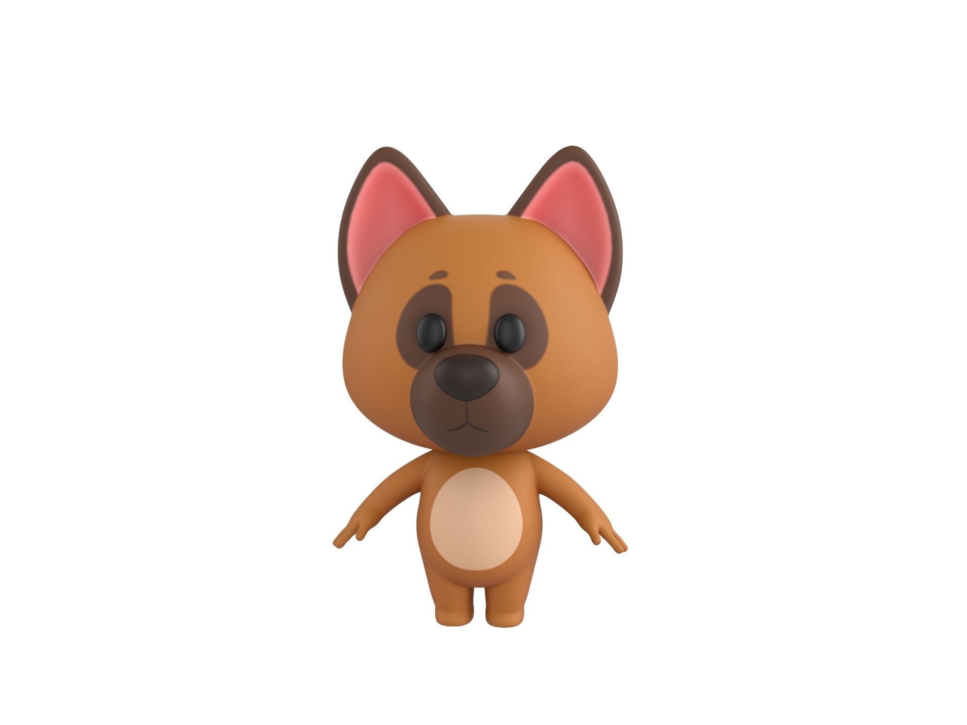 Character167 Dog 3D model_1