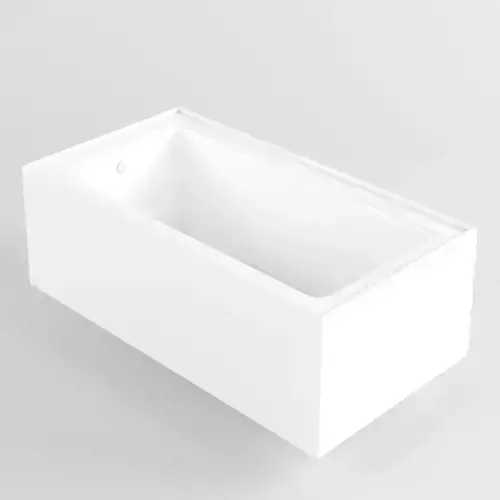 66 x 32 alcove bath with integral apron 3D model