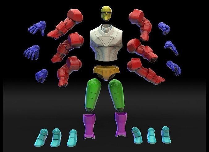 Marvel crisis protocol sentinel clean presupported included 3D print model