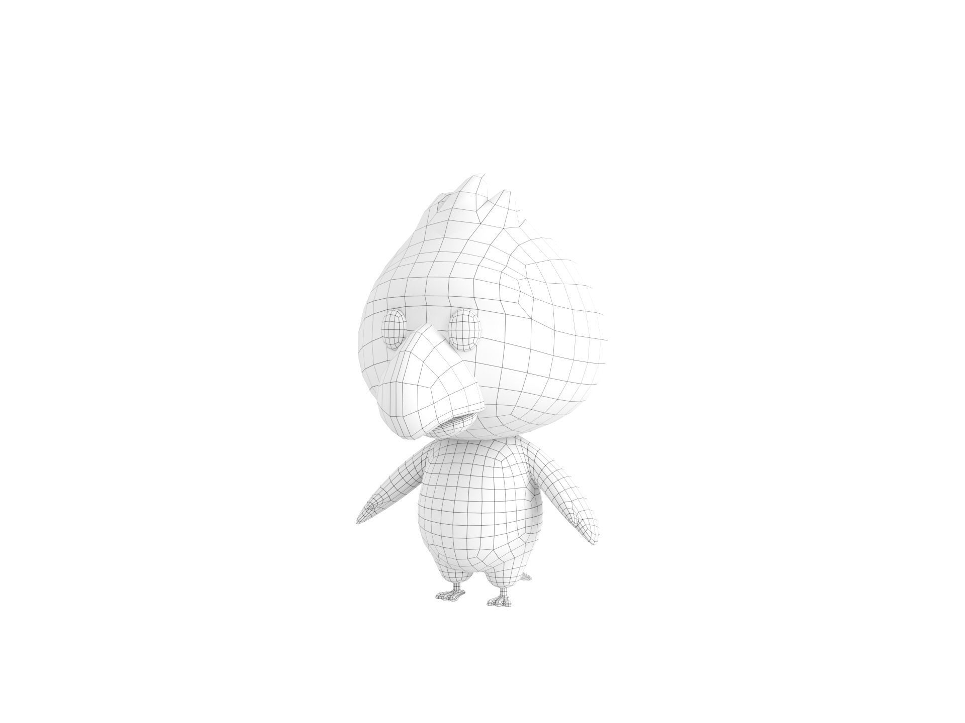 Character168 Bird 3D model_23