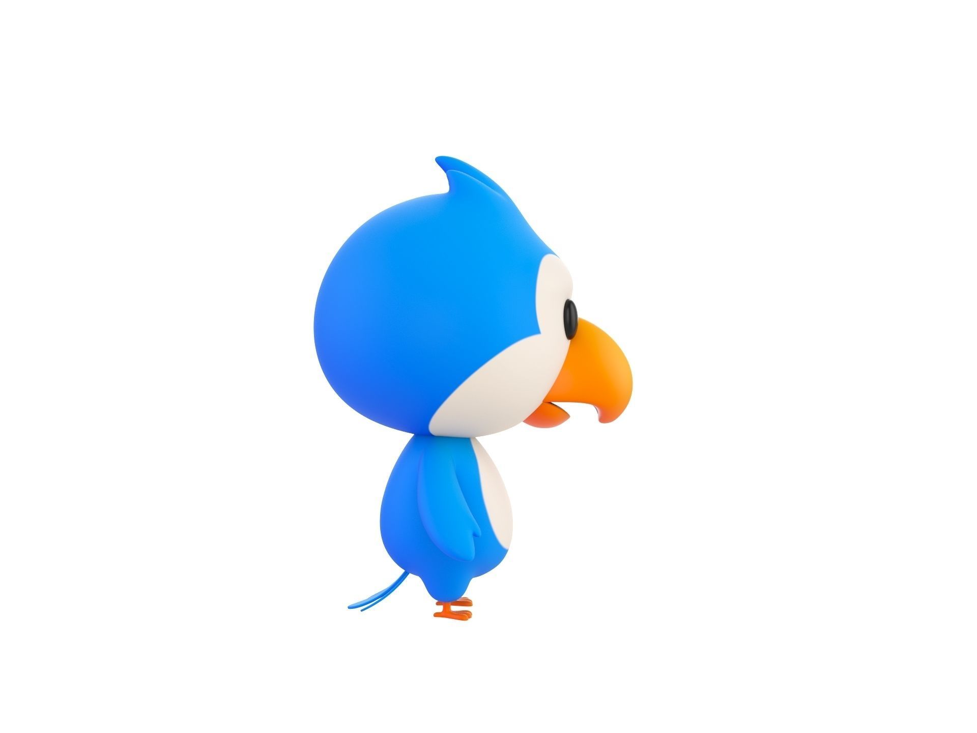 Character168 Bird 3D model_3