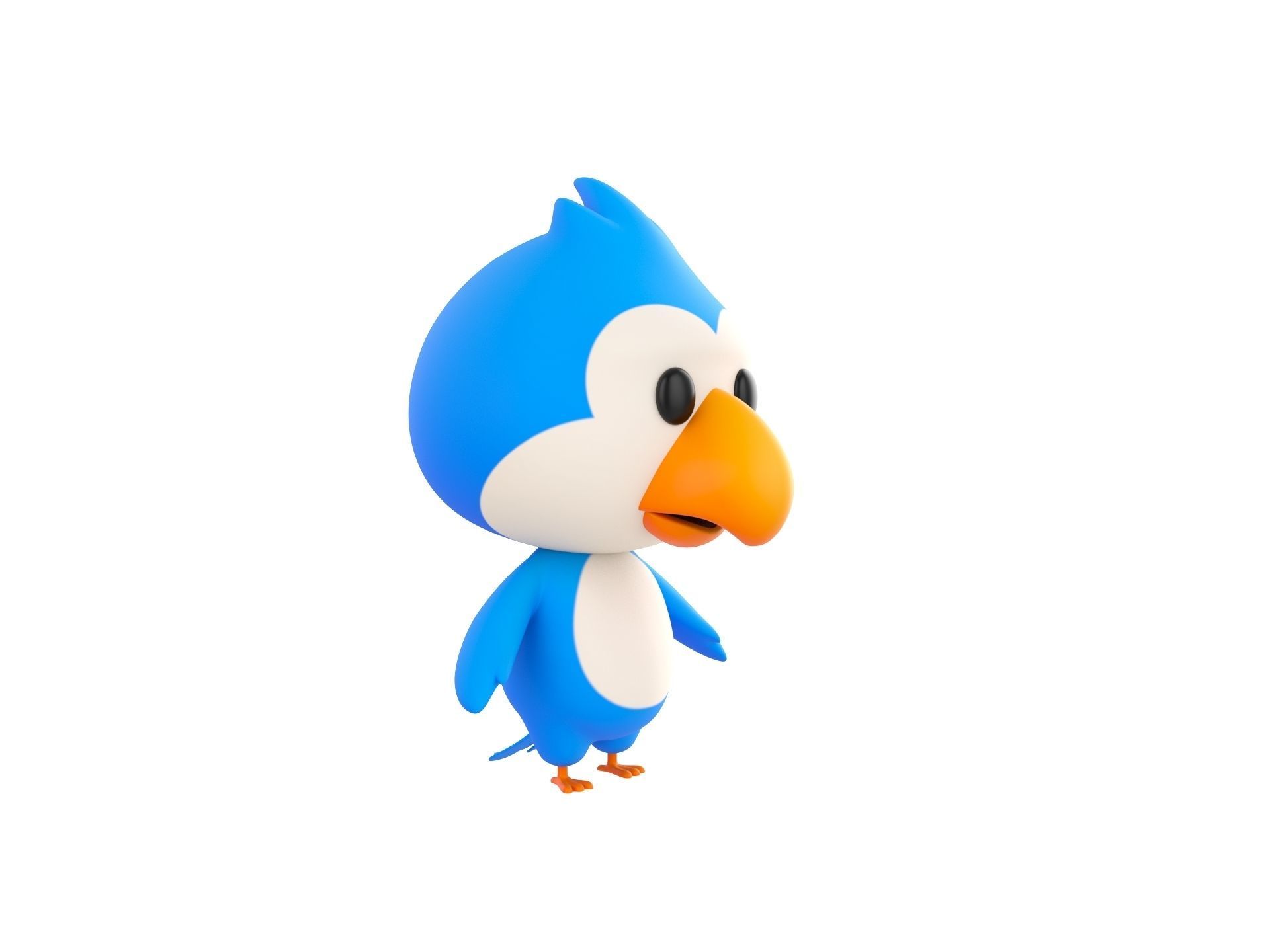 Character168 Bird 3D model_2