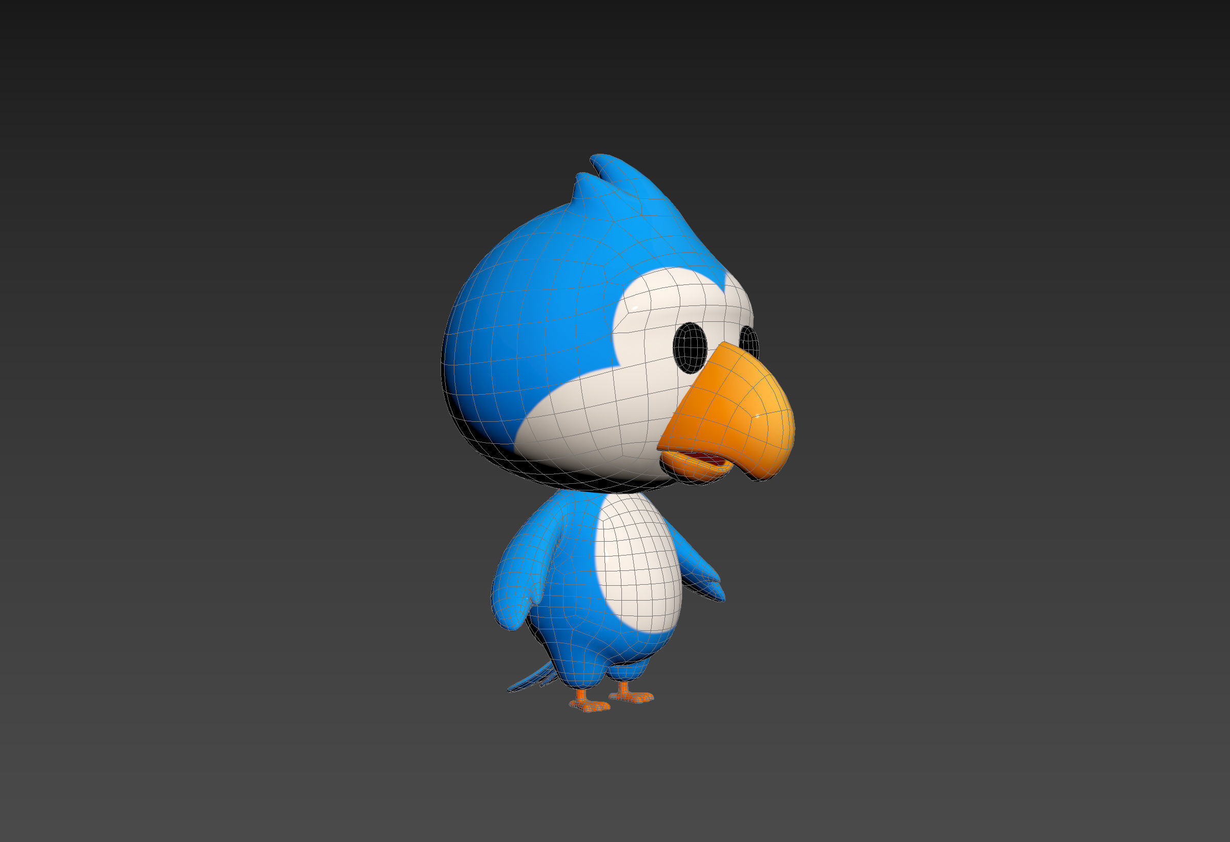 Character168 Bird 3D model_14