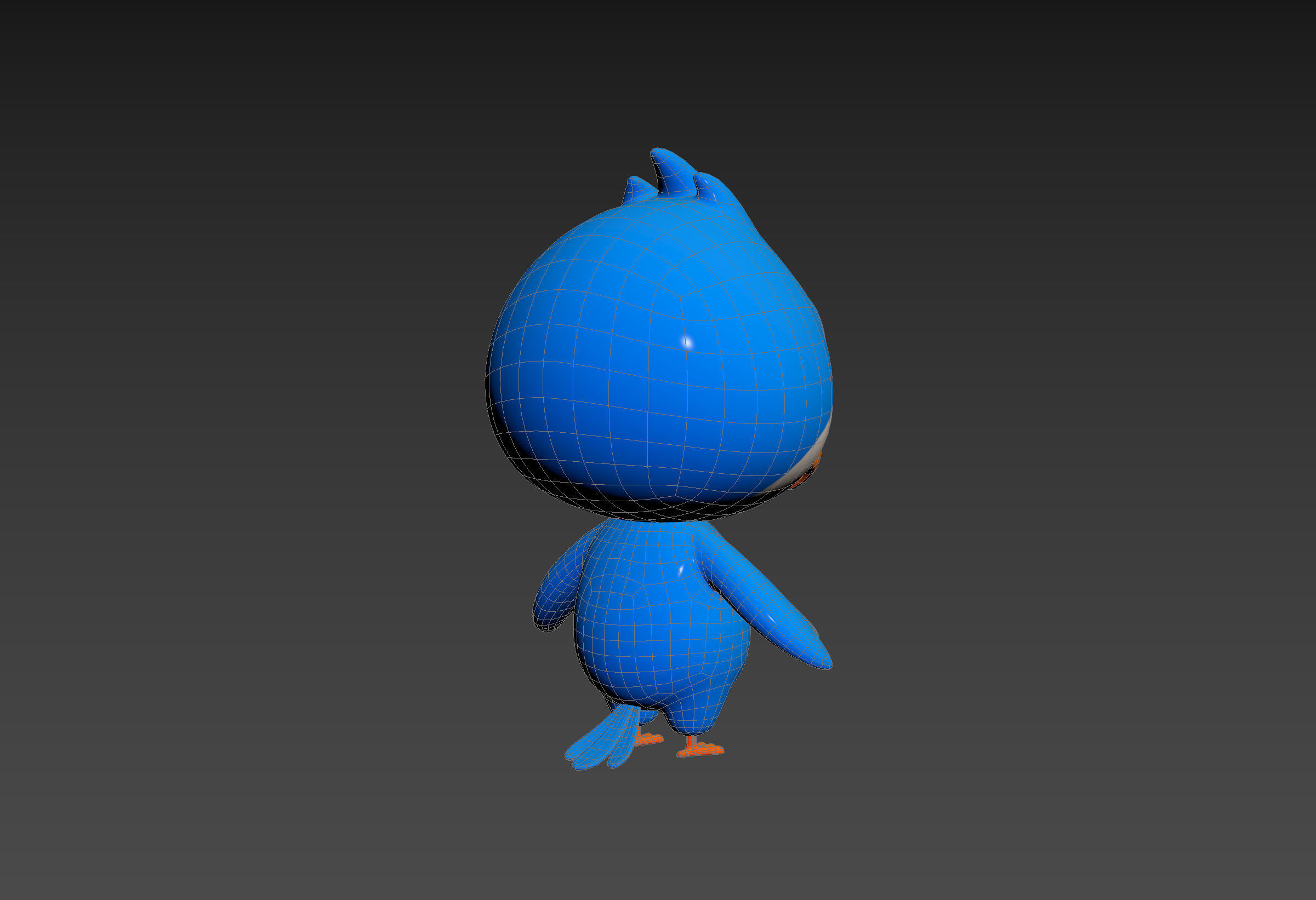 Character168 Bird 3D model_16