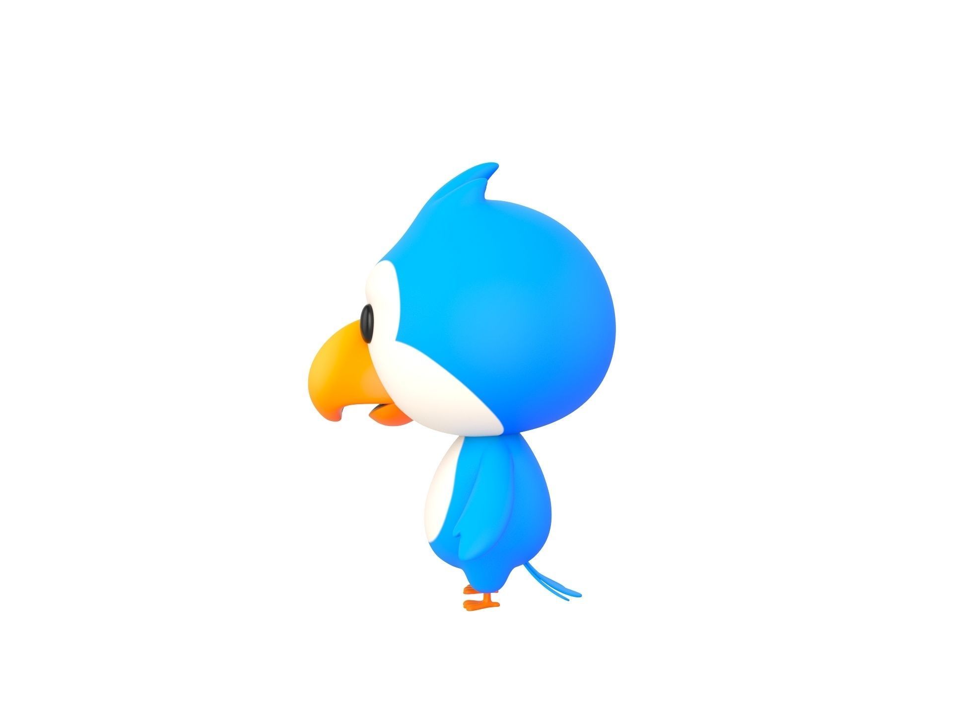 Character168 Bird 3D model_7