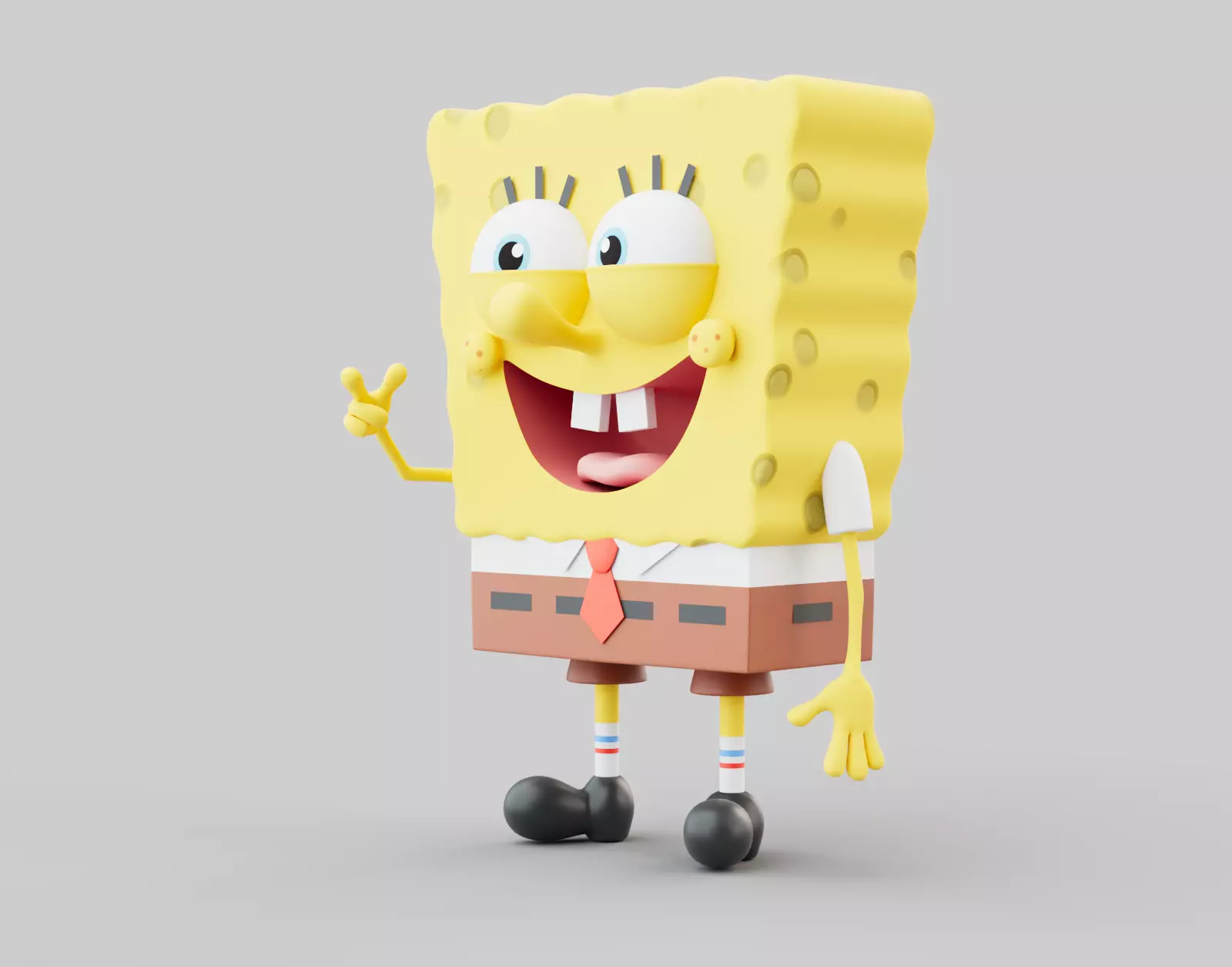 Spongebob Squarepants Low-poly 3D model 3D model_0