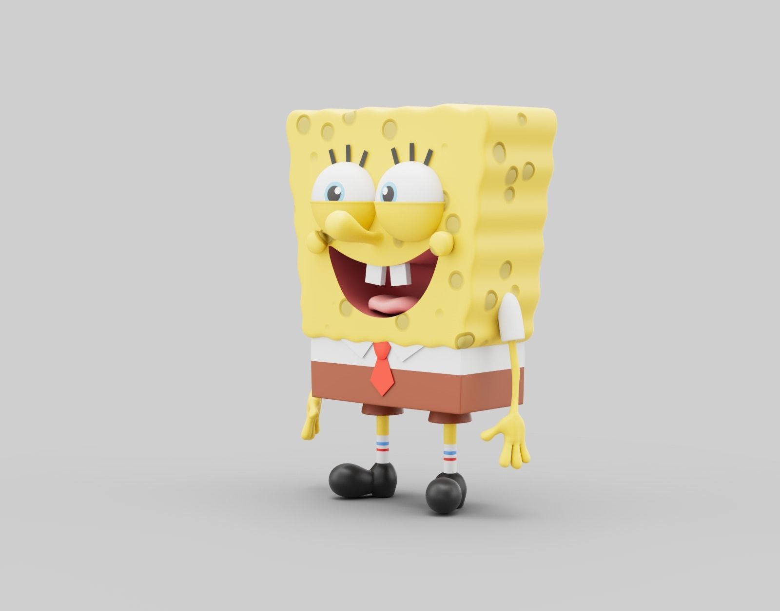 Spongebob Squarepants Low-poly 3D model 3D model_1