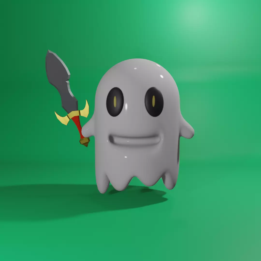Ghost sword 3D model_0