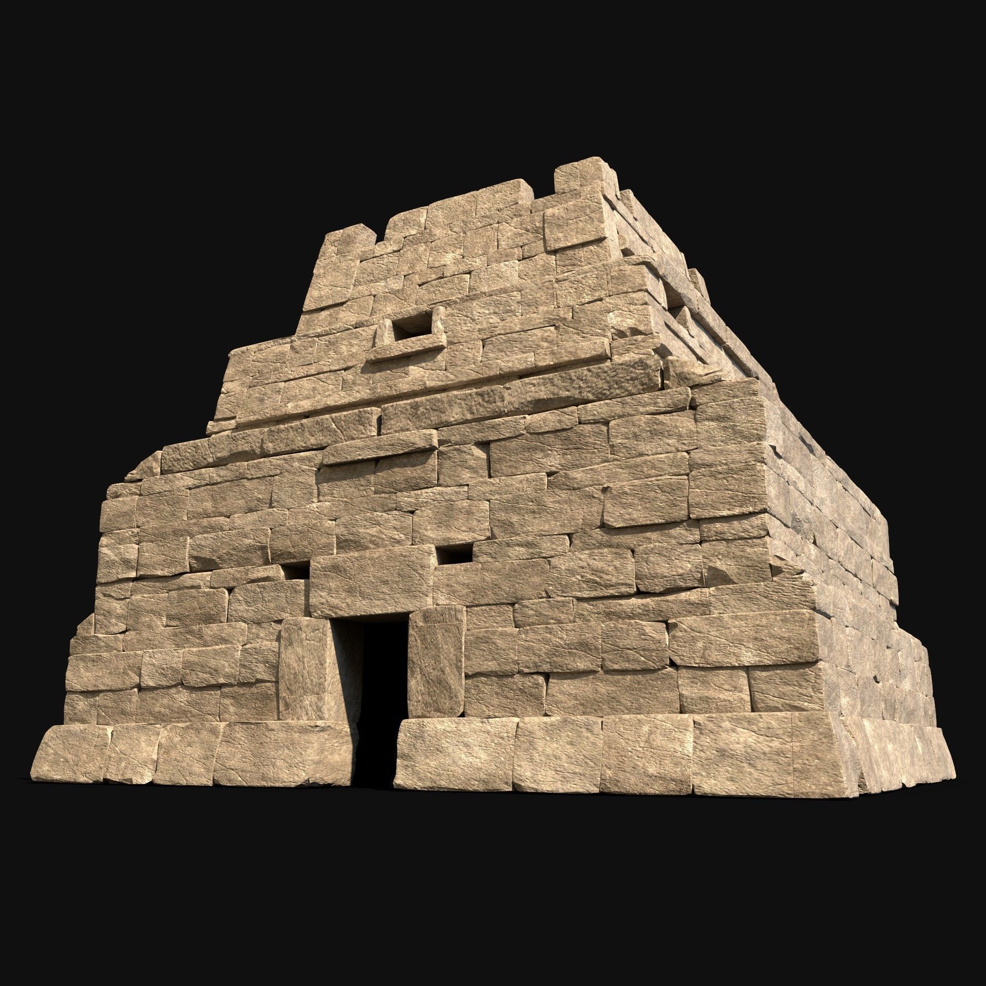  ARABIC DESERT RUINS ANCIENT PACK COLLECTION BUILDER AAA Low-poly 3D model_29