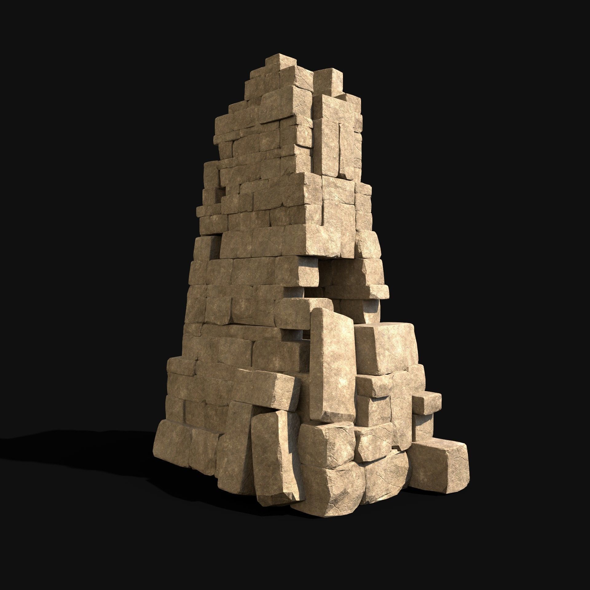  ARABIC DESERT RUINS ANCIENT PACK COLLECTION BUILDER AAA Low-poly 3D model_42