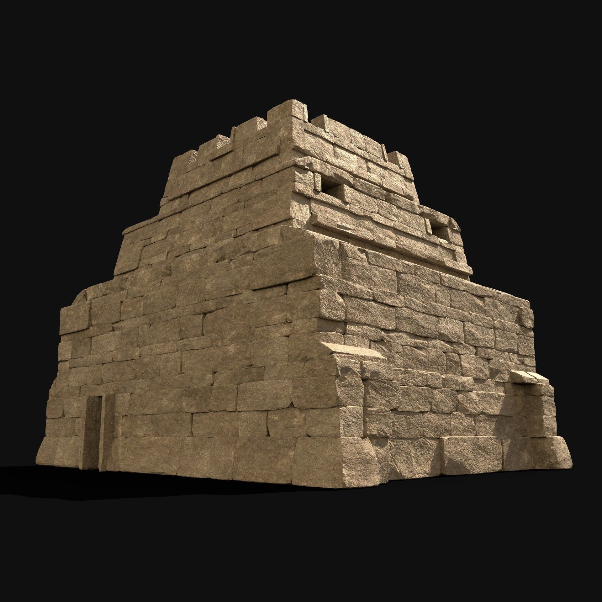  ARABIC DESERT RUINS ANCIENT PACK COLLECTION BUILDER AAA Low-poly 3D model_32