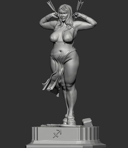 Miss of sagittarius 3D print model