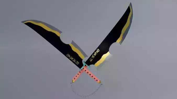 Tengen Uzui Dual Nichirin Blades Demon Slayer