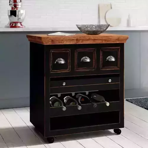 Camillus Kitchen Trolley Wood 