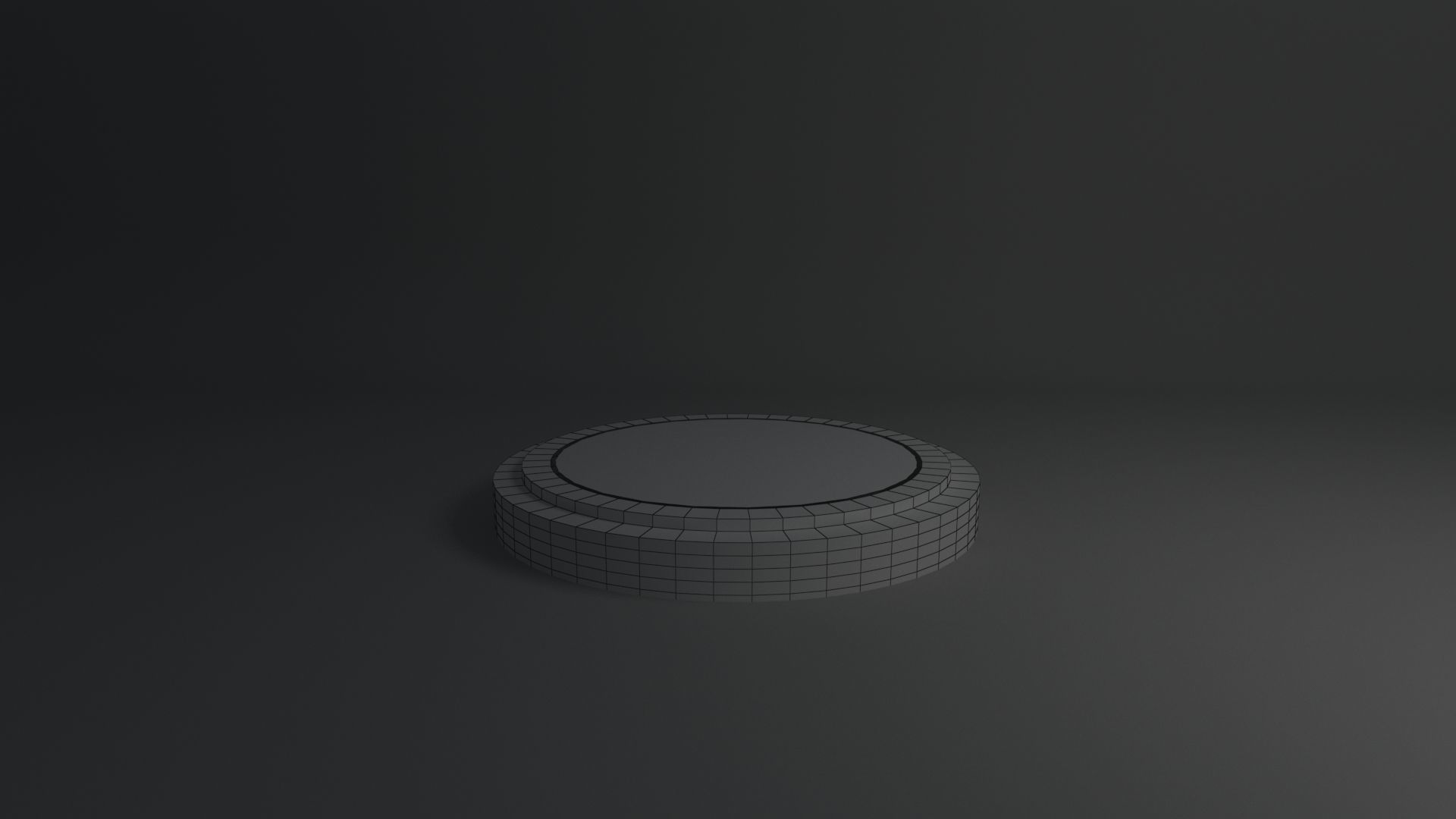 Product stand with red spot lights and led white strip 3D model_16