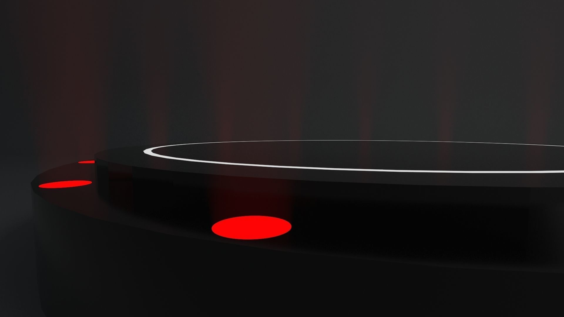 Product stand with red spot lights and led white strip 3D model_2