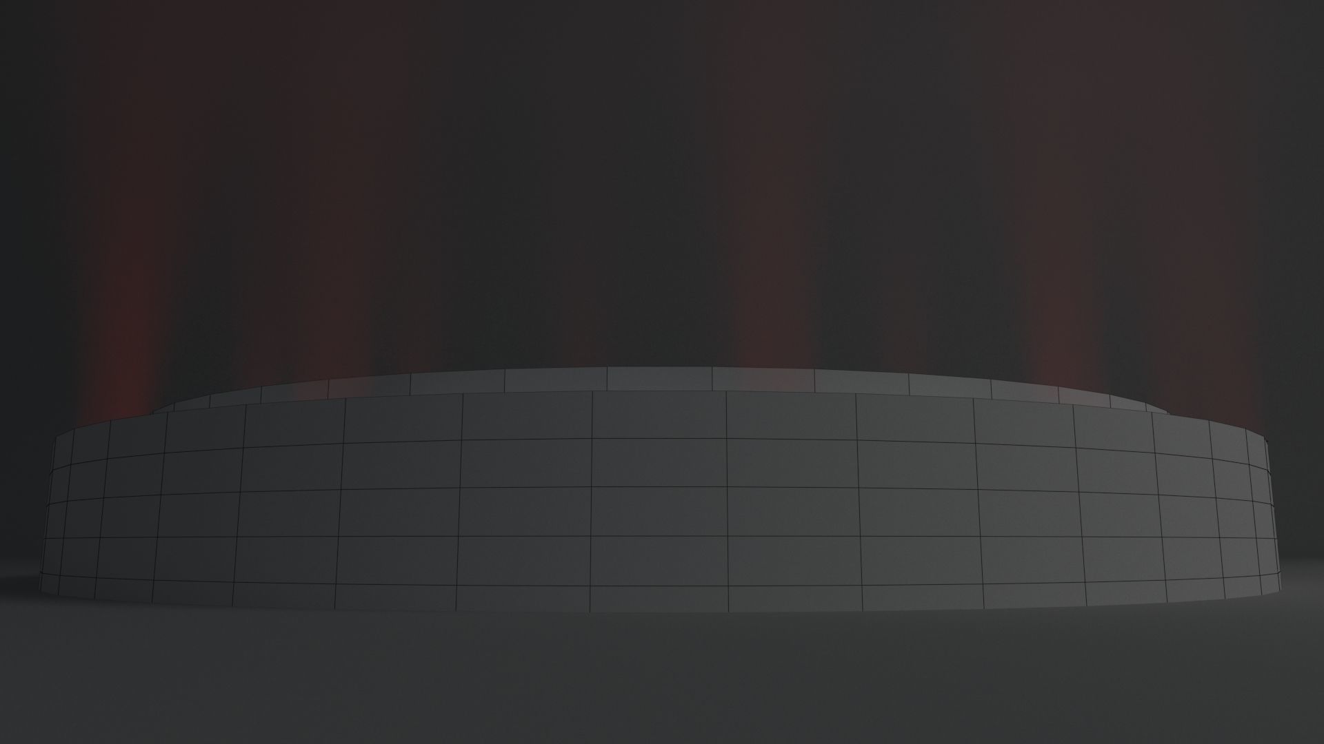 Product stand with red spot lights and led white strip 3D model_11