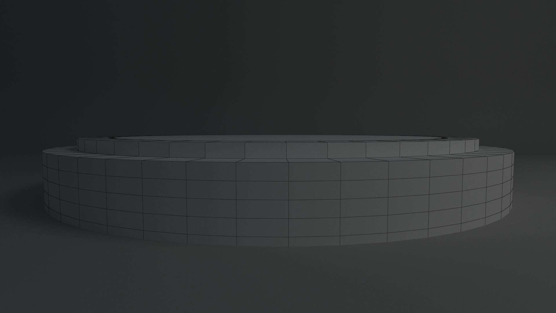 Product stand with red spot lights and led white strip 3D model_19