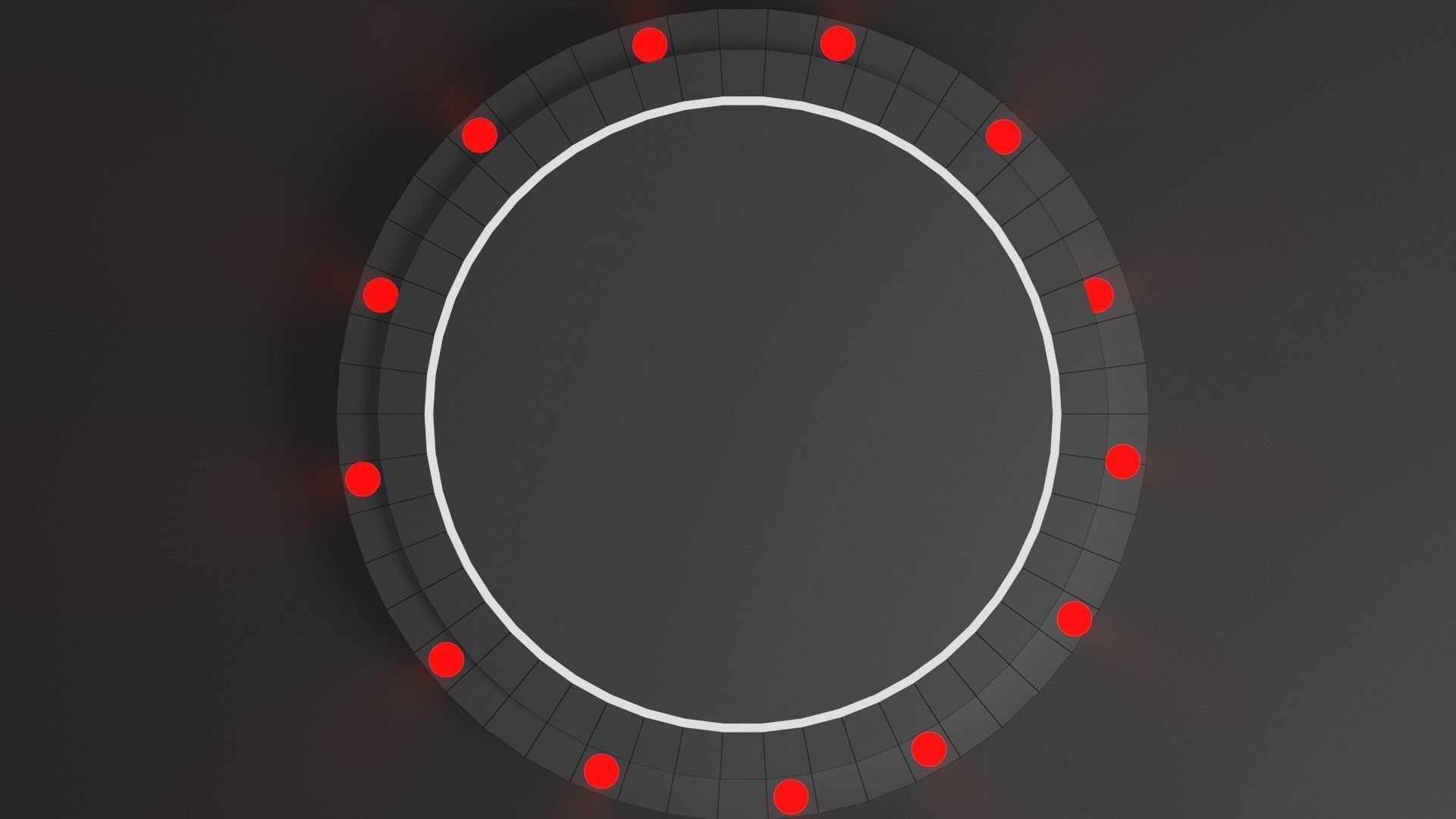 Product stand with red spot lights and led white strip 3D model_8