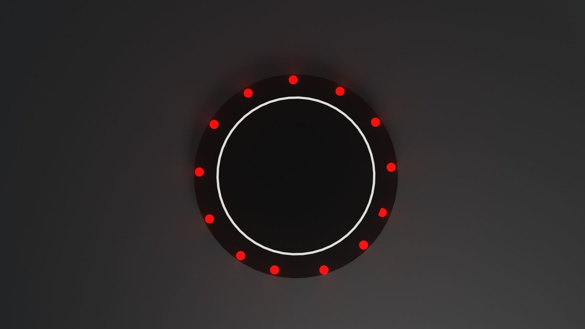 Product stand with red spot lights and led white strip 3D model_4