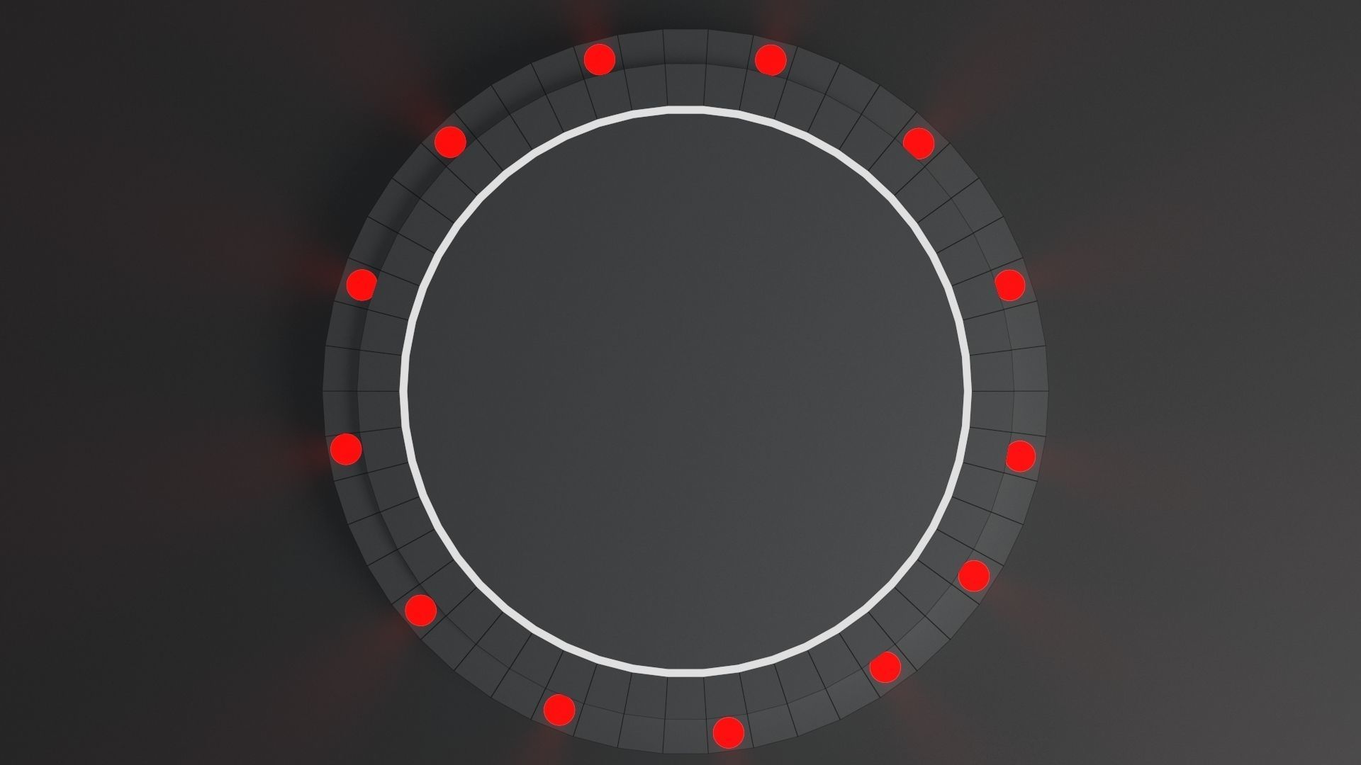 Product stand with red spot lights and led white strip 3D model_12