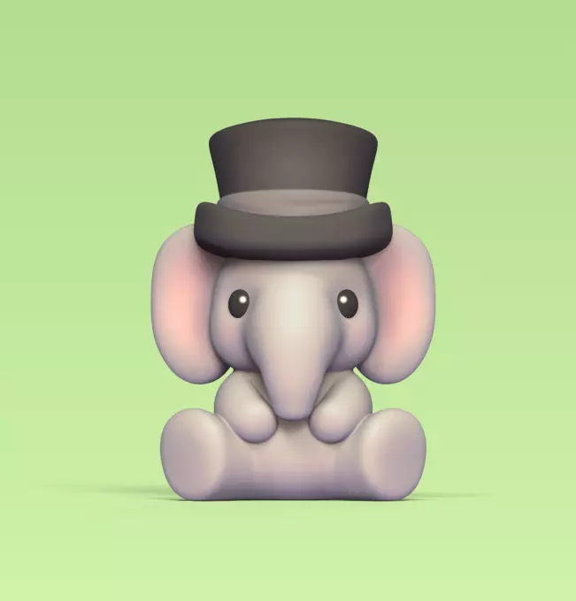 Elephant Gentleman 3D print model