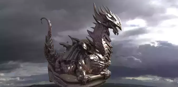 Classical Drake Design Statue 3D model