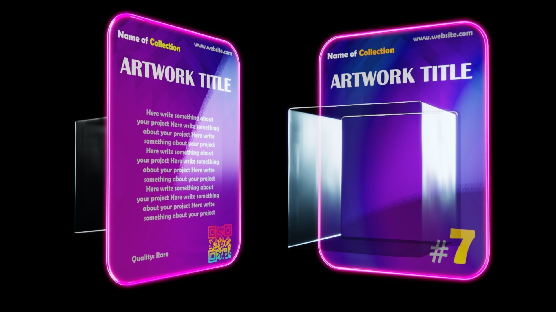 Collectible Boxes - The Complete Collection - NFT Templates Low-poly 3D model_5