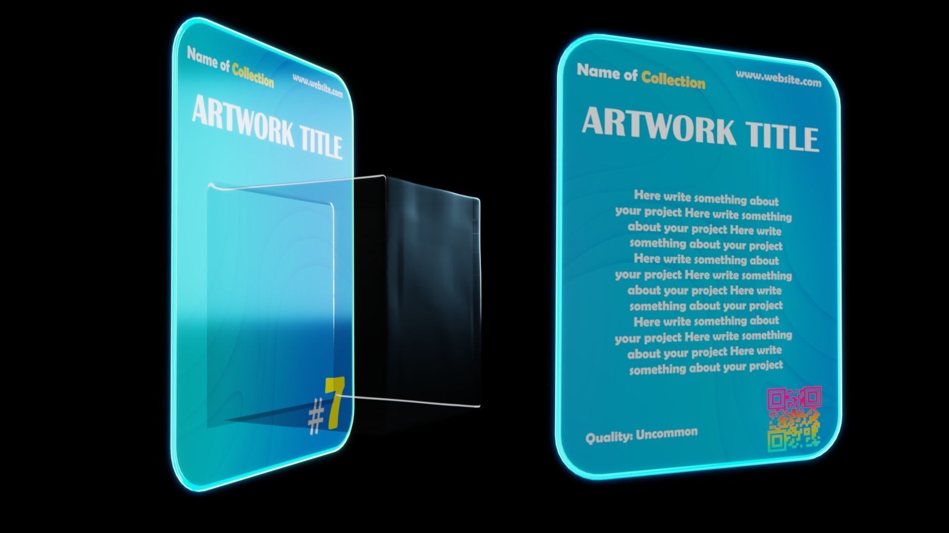 Collectible Boxes - The Complete Collection - NFT Templates Low-poly 3D model_4
