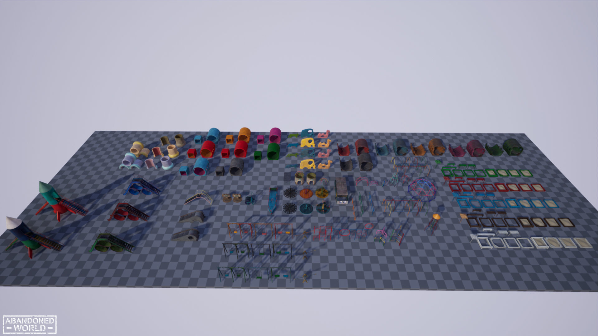 Playground Props Pack Low-poly 3D model_19