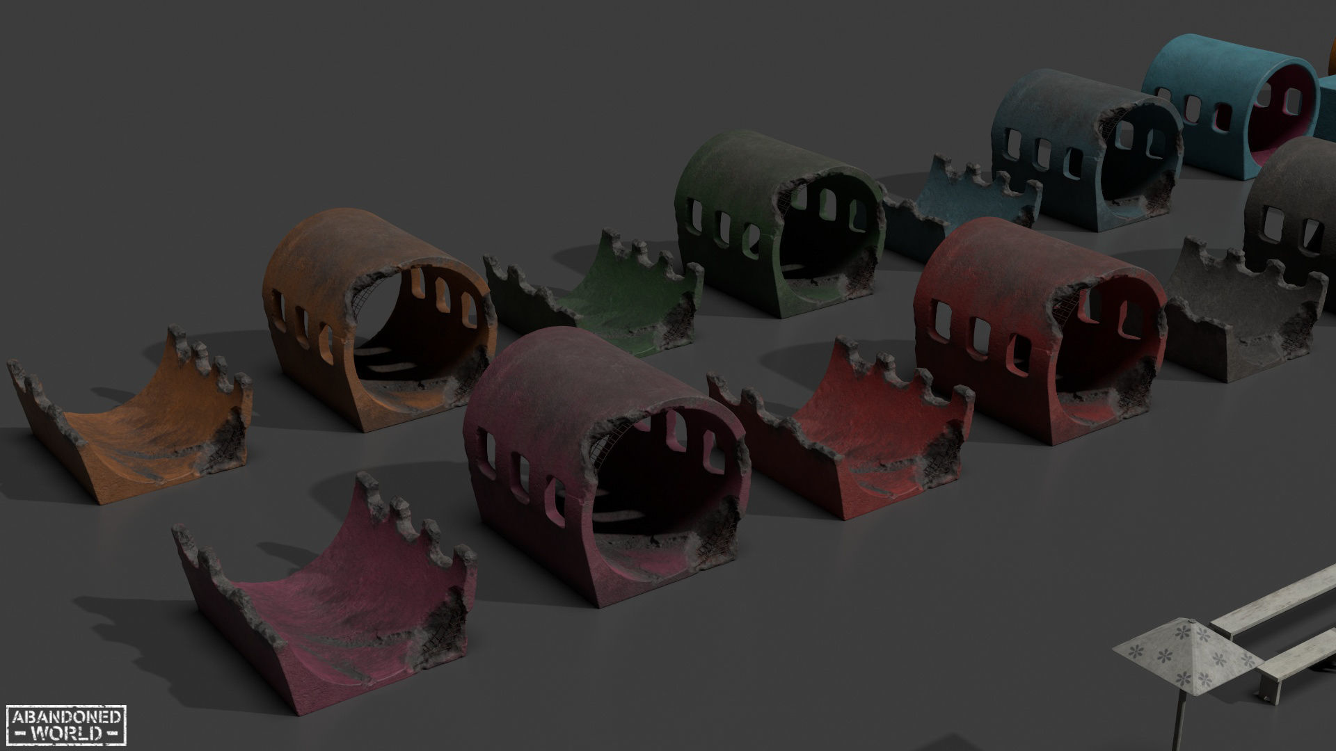 Playground Props Pack Low-poly 3D model_7