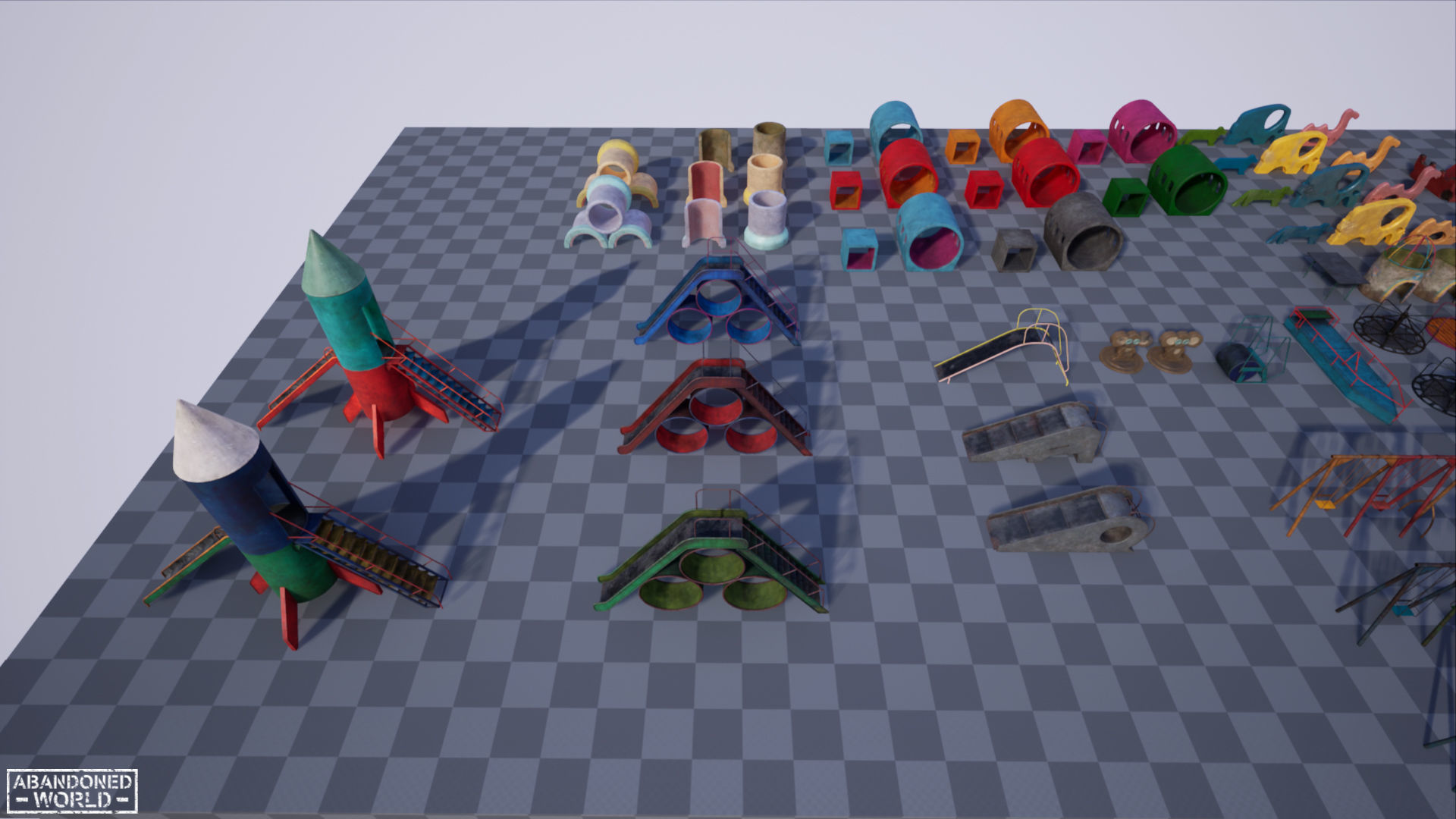 Playground Props Pack Low-poly 3D model_20