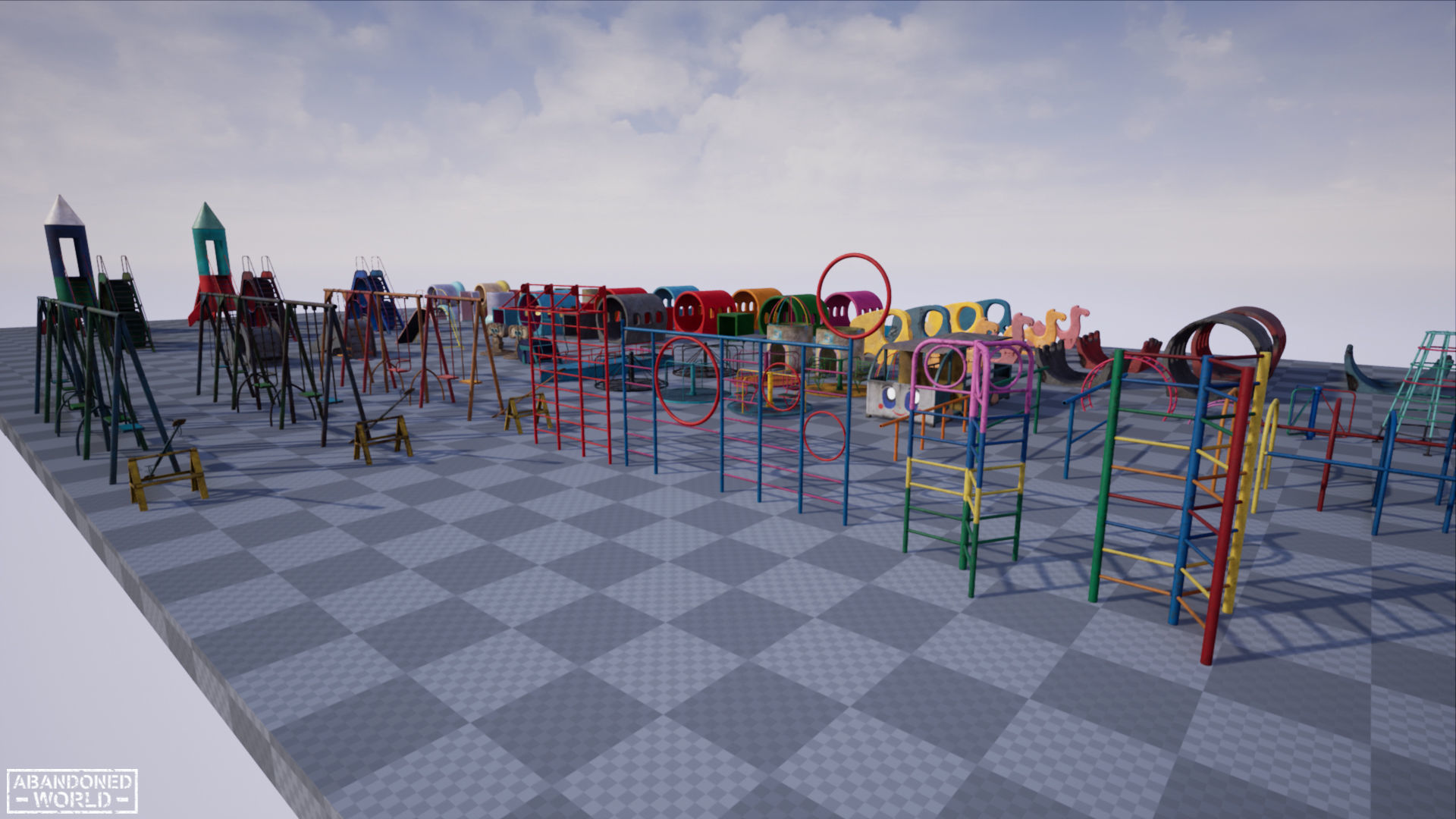 Playground Props Pack Low-poly 3D model_24