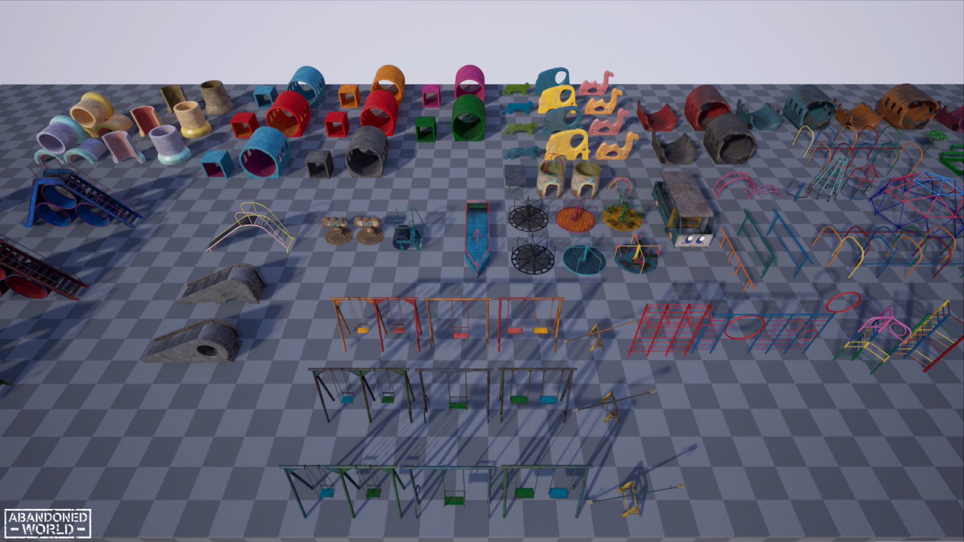 Playground Props Pack Low-poly 3D model_21