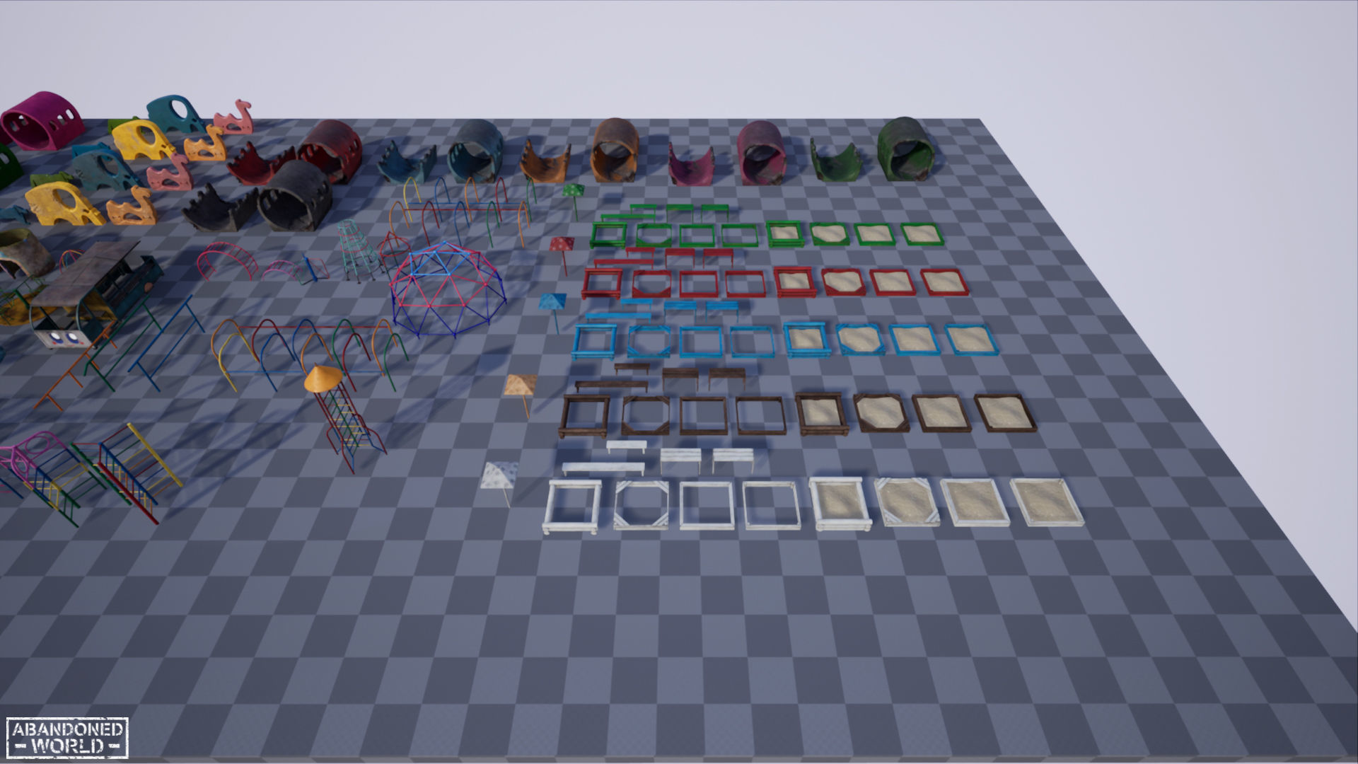 Playground Props Pack Low-poly 3D model_23