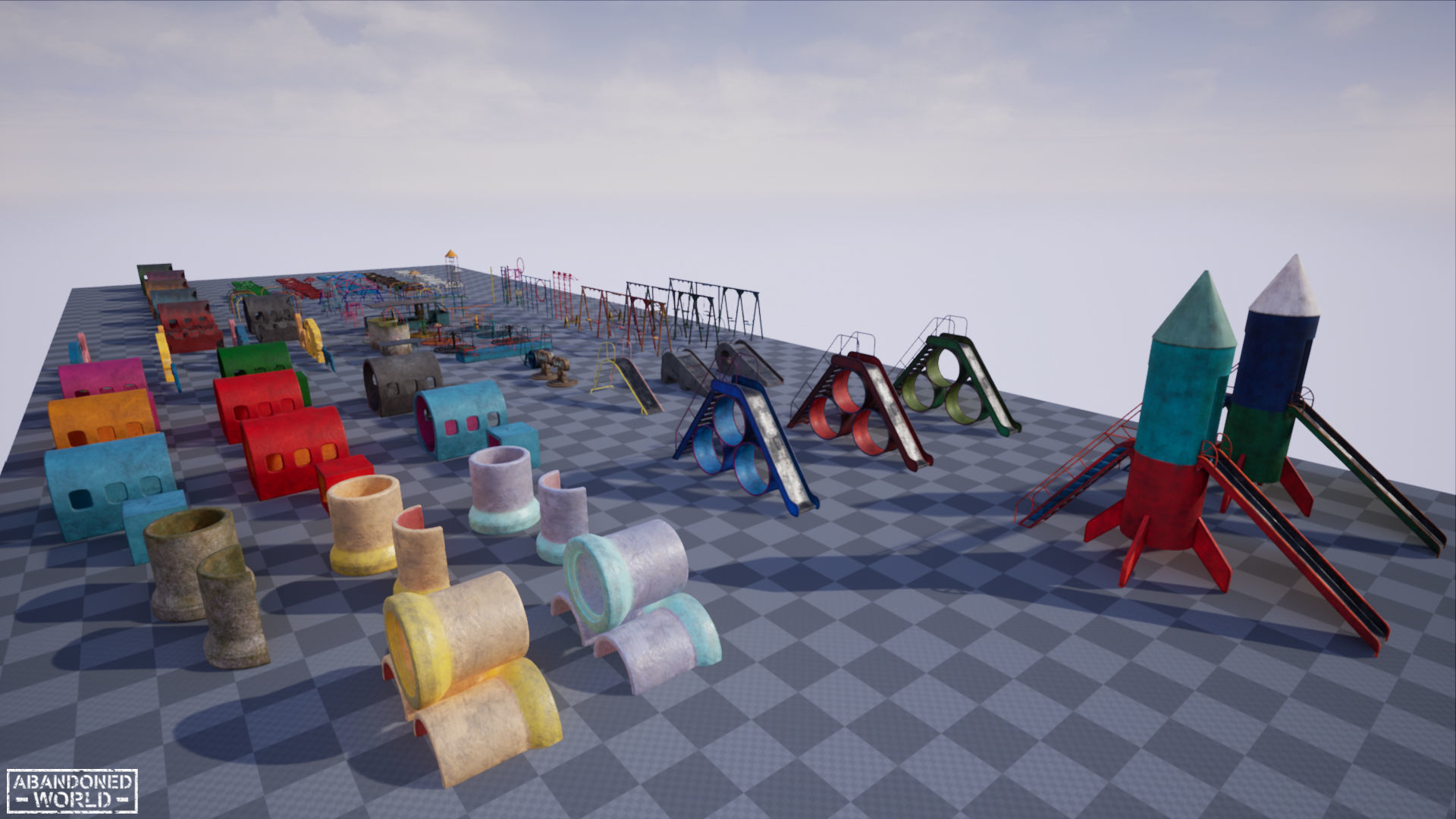 Playground Props Pack Low-poly 3D model_25