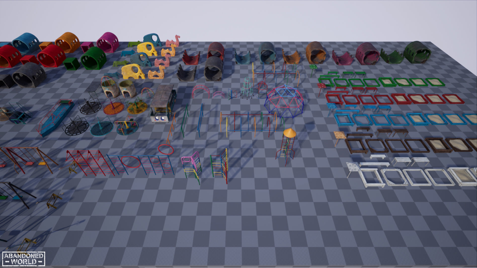 Playground Props Pack Low-poly 3D model_22