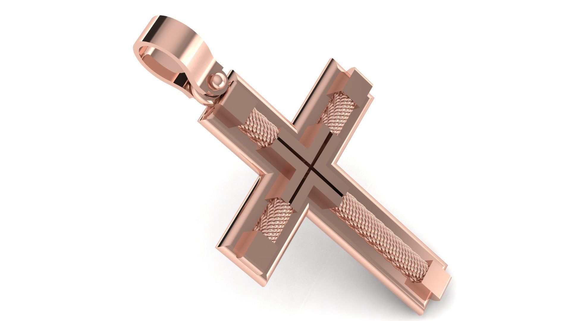 CROSS PENDANT CR28 3D print model_3