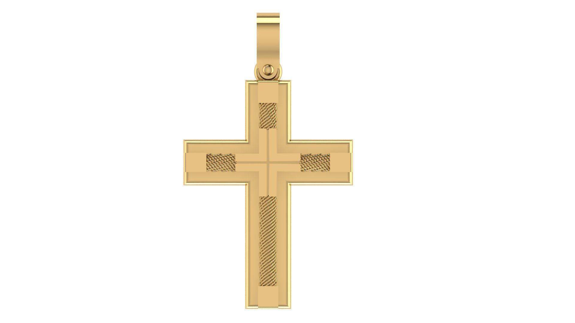 CROSS PENDANT CR28 3D print model_6