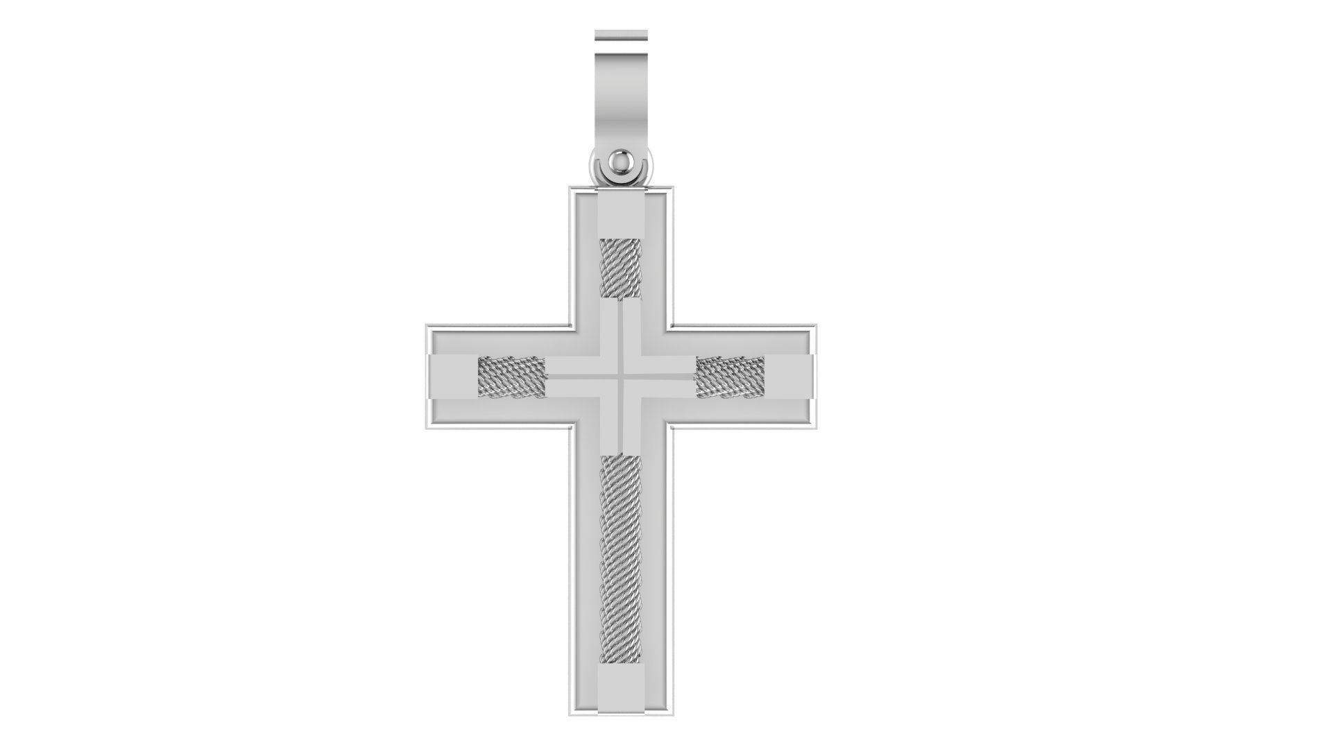CROSS PENDANT CR28 3D print model_5