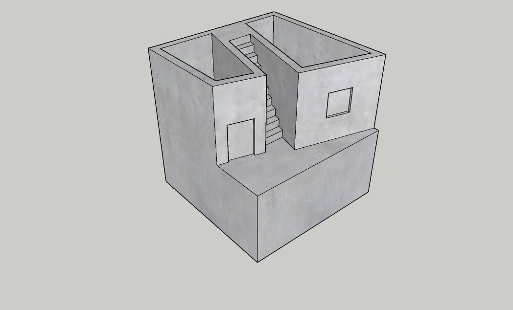 Mini Concrete Planter Box15 3D print model_1