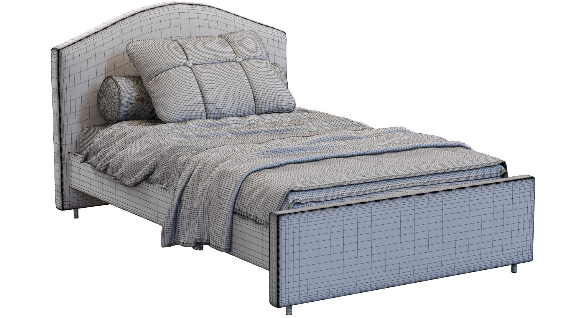 Hauga Bed By Ikea 3D model_2