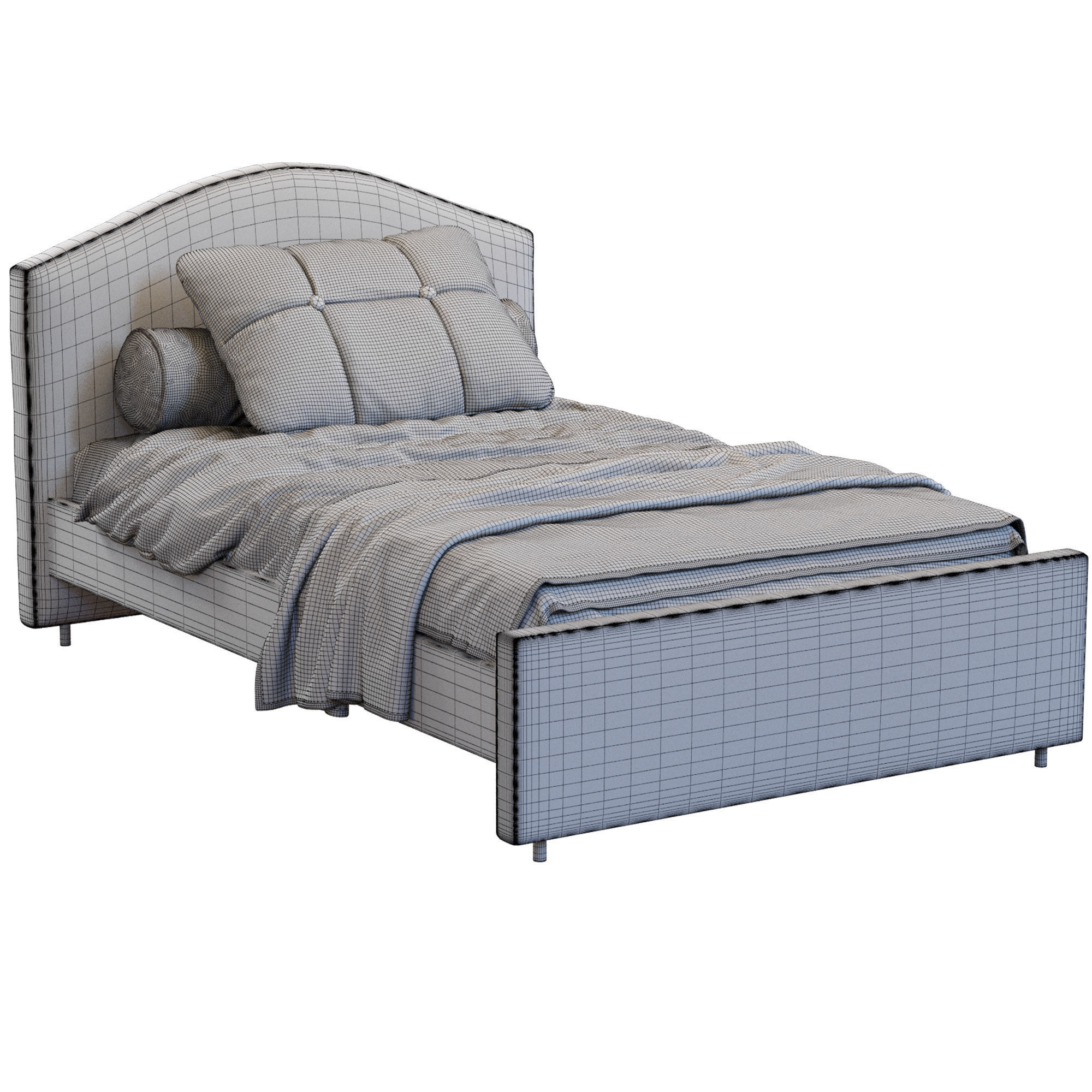 Hauga Bed By Ikea 3D model_9