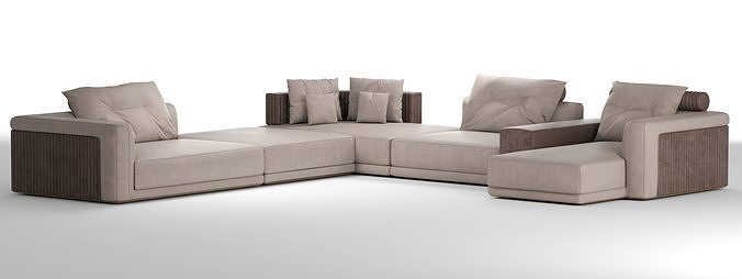 Sofa Miller Visionnaire 3D model 2
