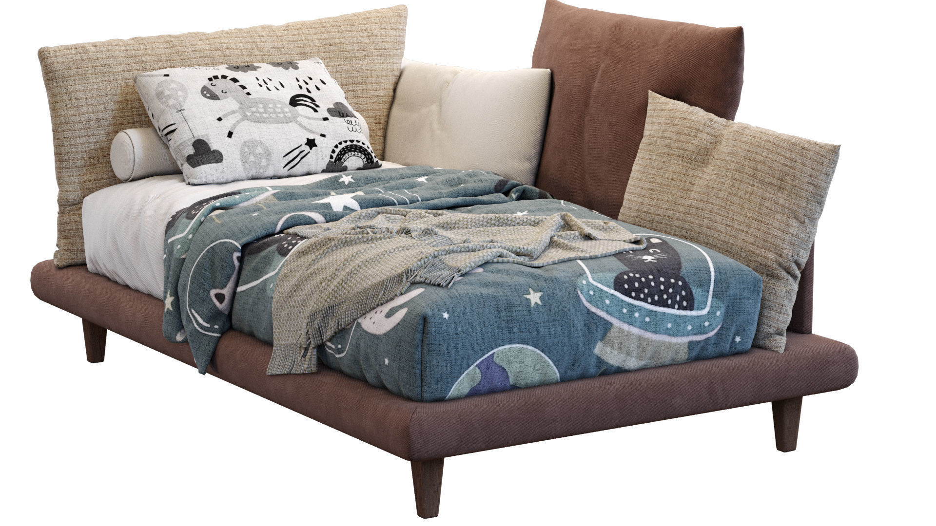 Picabia single bed 3D model_18