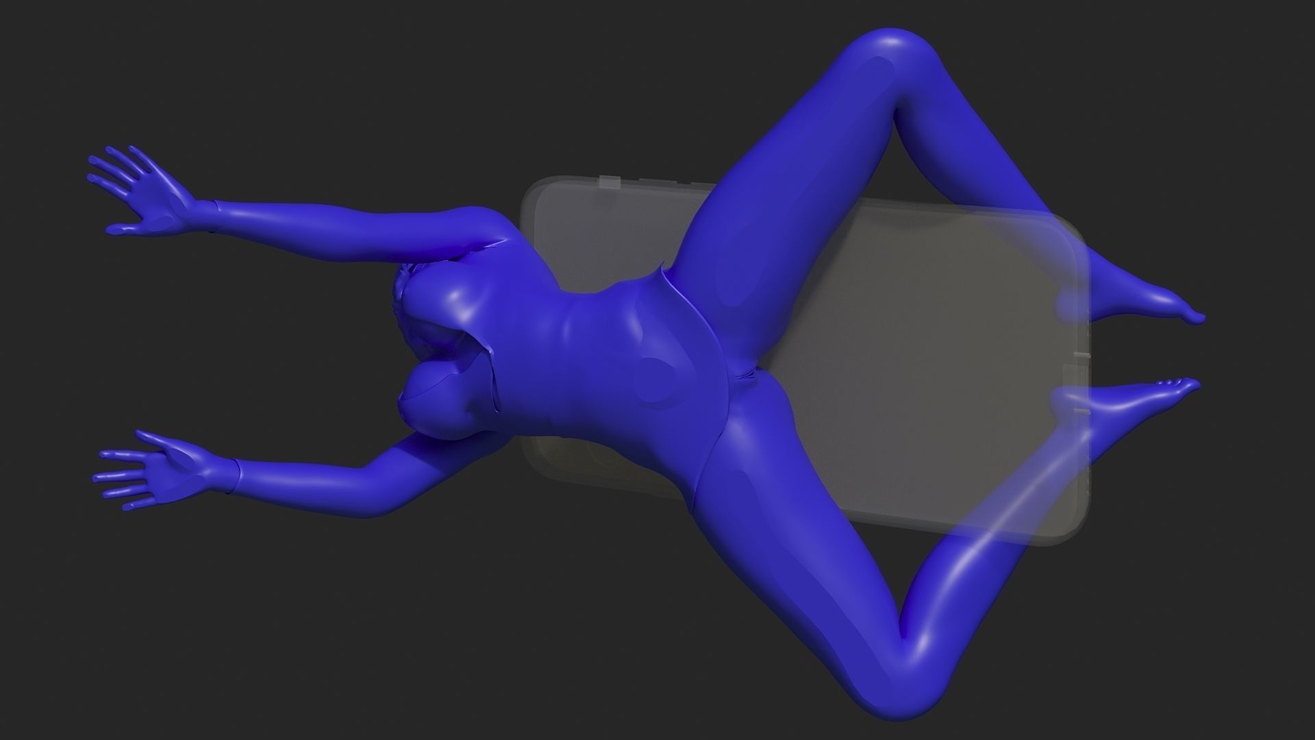 Sexy phone holder 2 3D print model_5