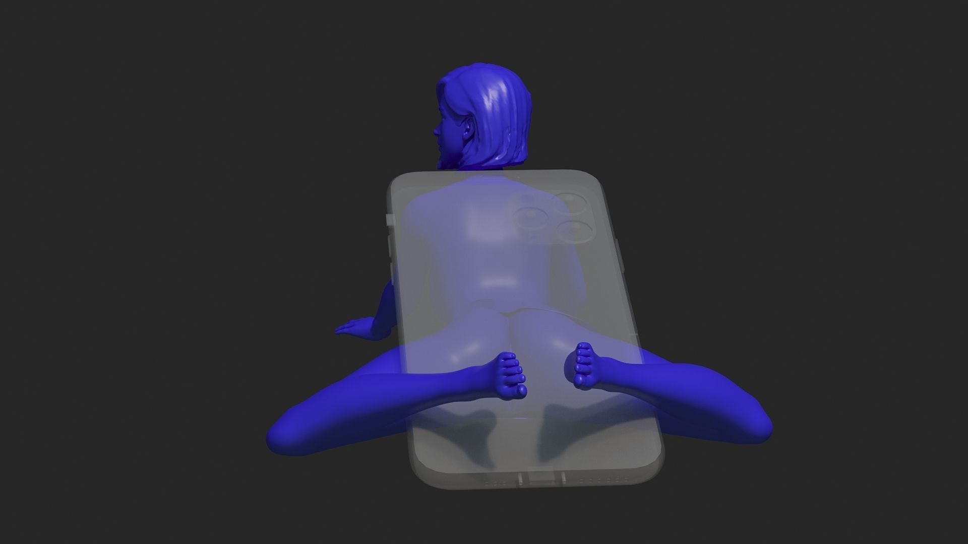 Sexy phone holder 2 3D print model_2