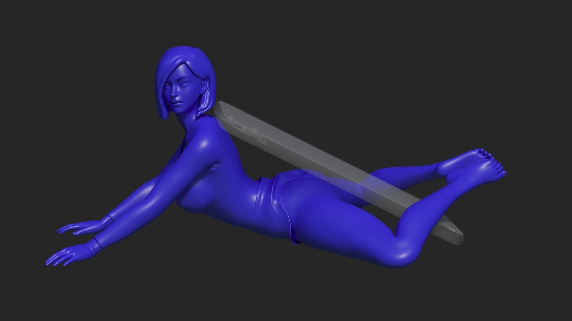 Sexy phone holder 2 3D print model_3